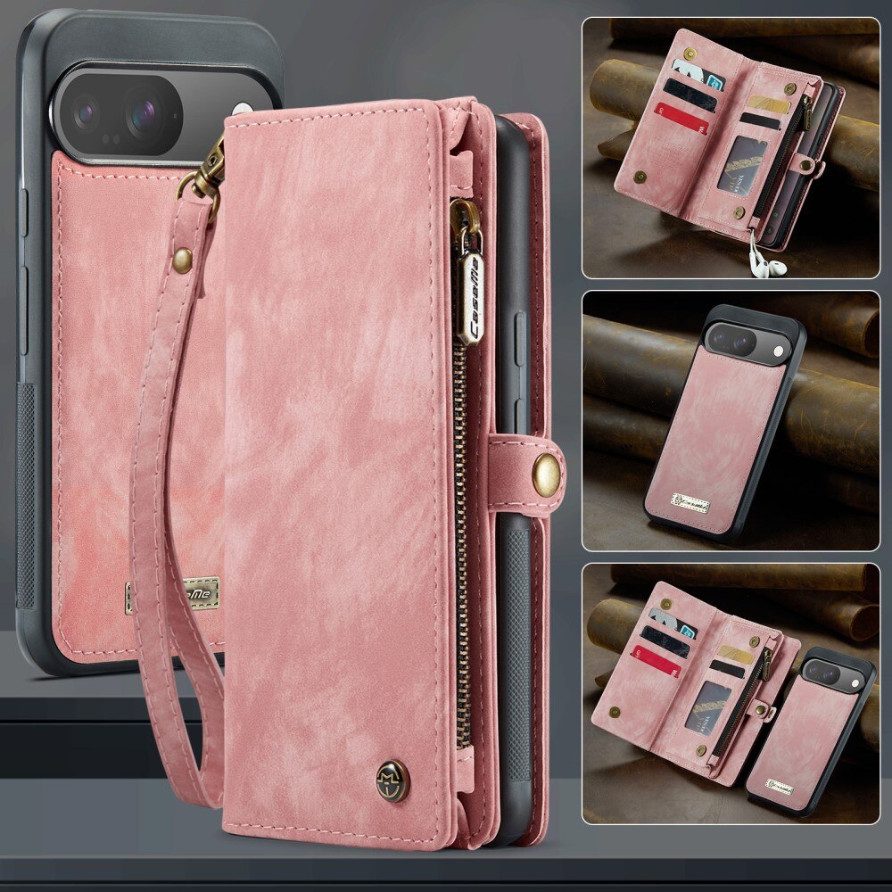 Cover portafoglio Multi-Slot Google Pixel 9 rosa