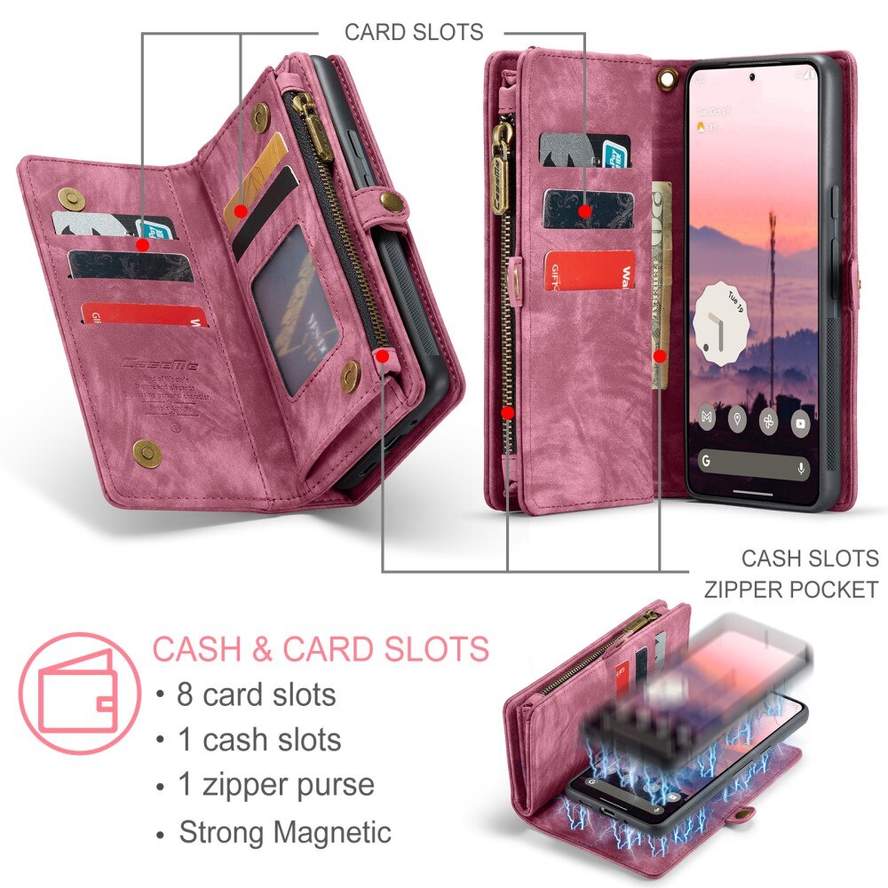 Cover portafoglio Multi-Slot Google Pixel 9 Pro rosso