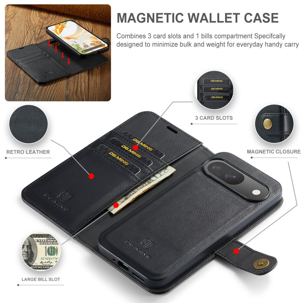 Cover portafoglio Magnet Wallet Google Pixel 9 Black