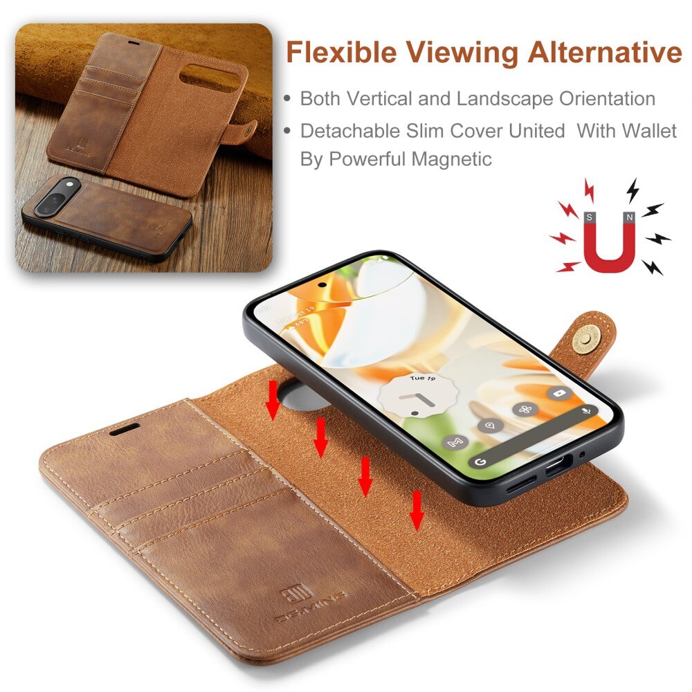 Cover portafoglio Magnet Wallet Google Pixel 9 Cognac