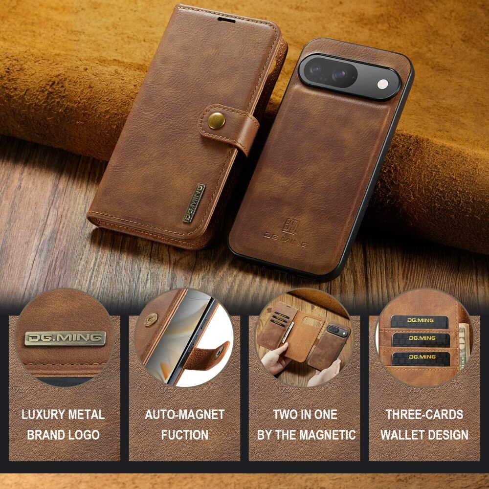 Cover portafoglio Magnet Wallet Google Pixel 9 Pro Cognac