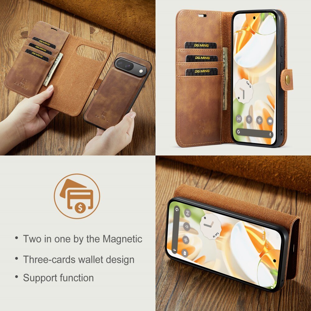 Cover portafoglio Magnet Wallet Google Pixel 9 Pro Cognac