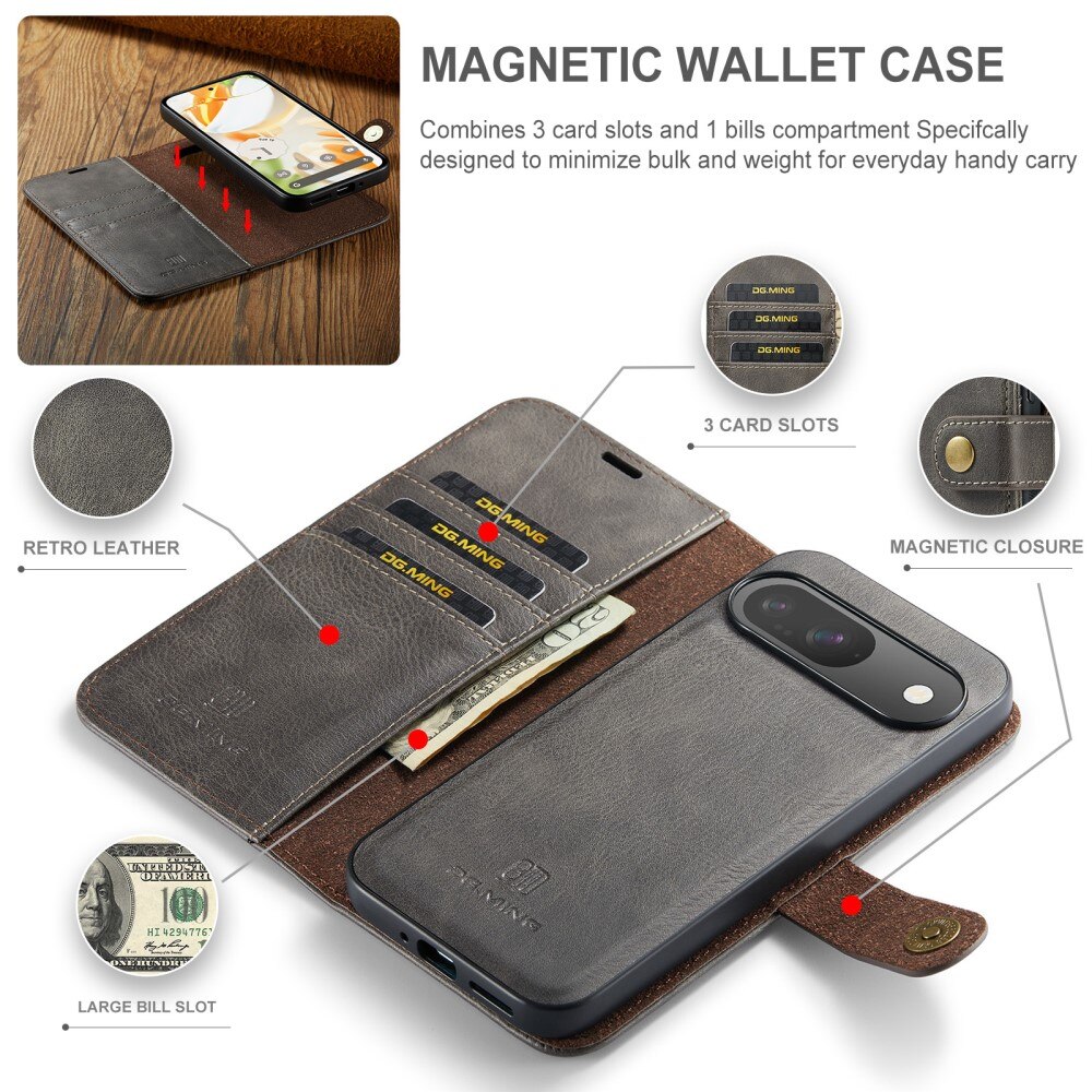 Cover portafoglio Magnet Wallet Google Pixel 9 Pro Brown