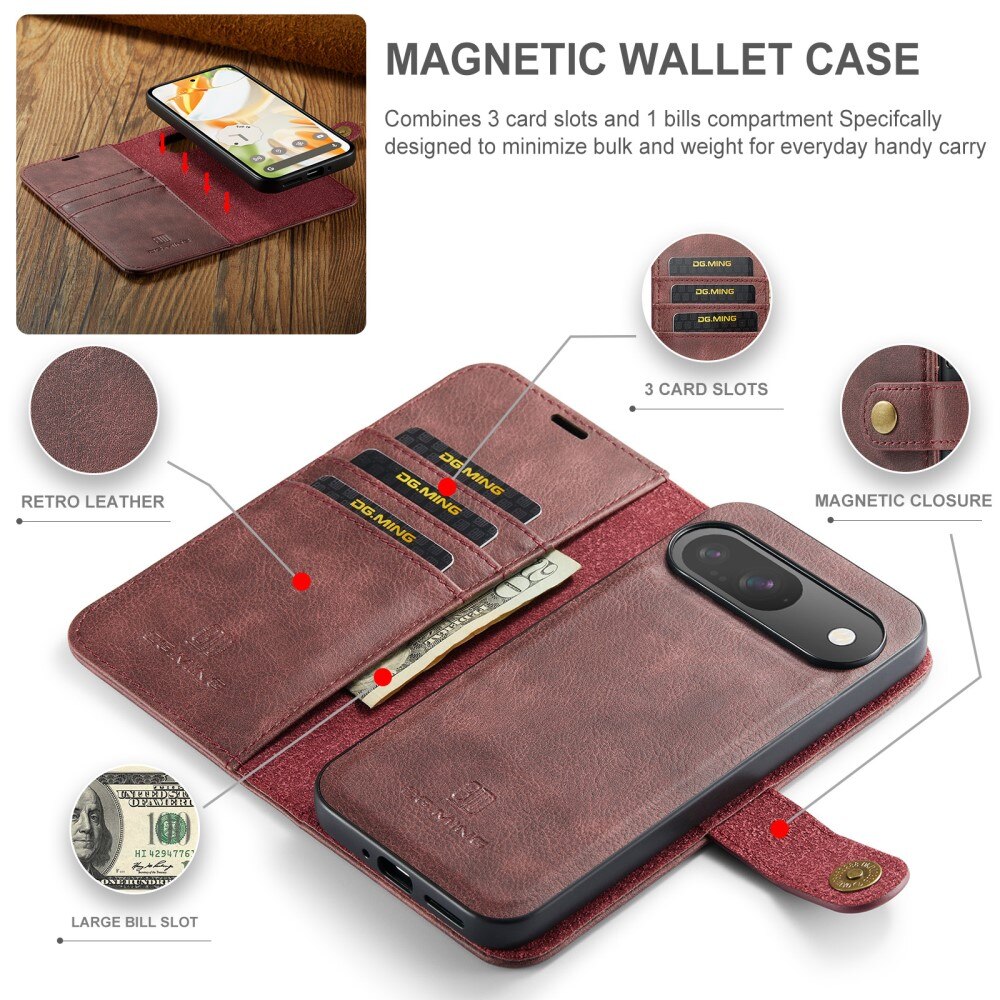 Cover portafoglio Magnet Wallet Google Pixel 9 Pro Red