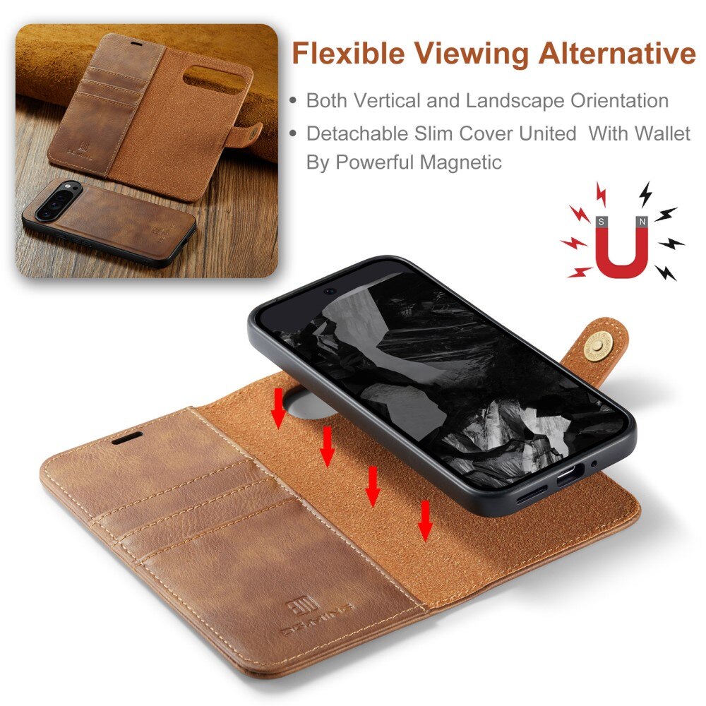 Cover portafoglio Magnet Wallet Google Pixel 9 Pro XL Cognac