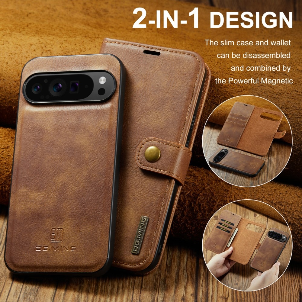 Cover portafoglio Magnet Wallet Google Pixel 9 Pro XL Cognac