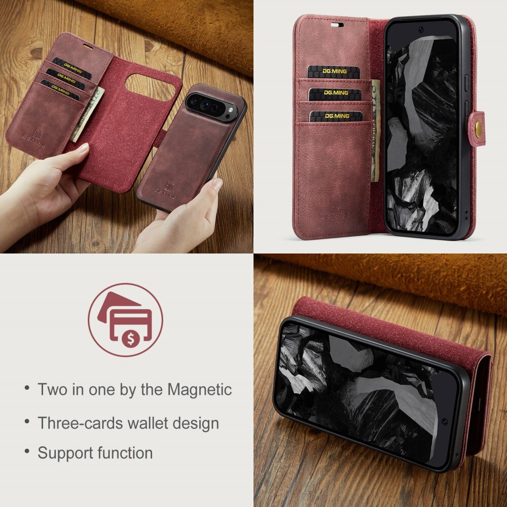 Cover portafoglio Magnet Wallet Google Pixel 9 Pro XL Red