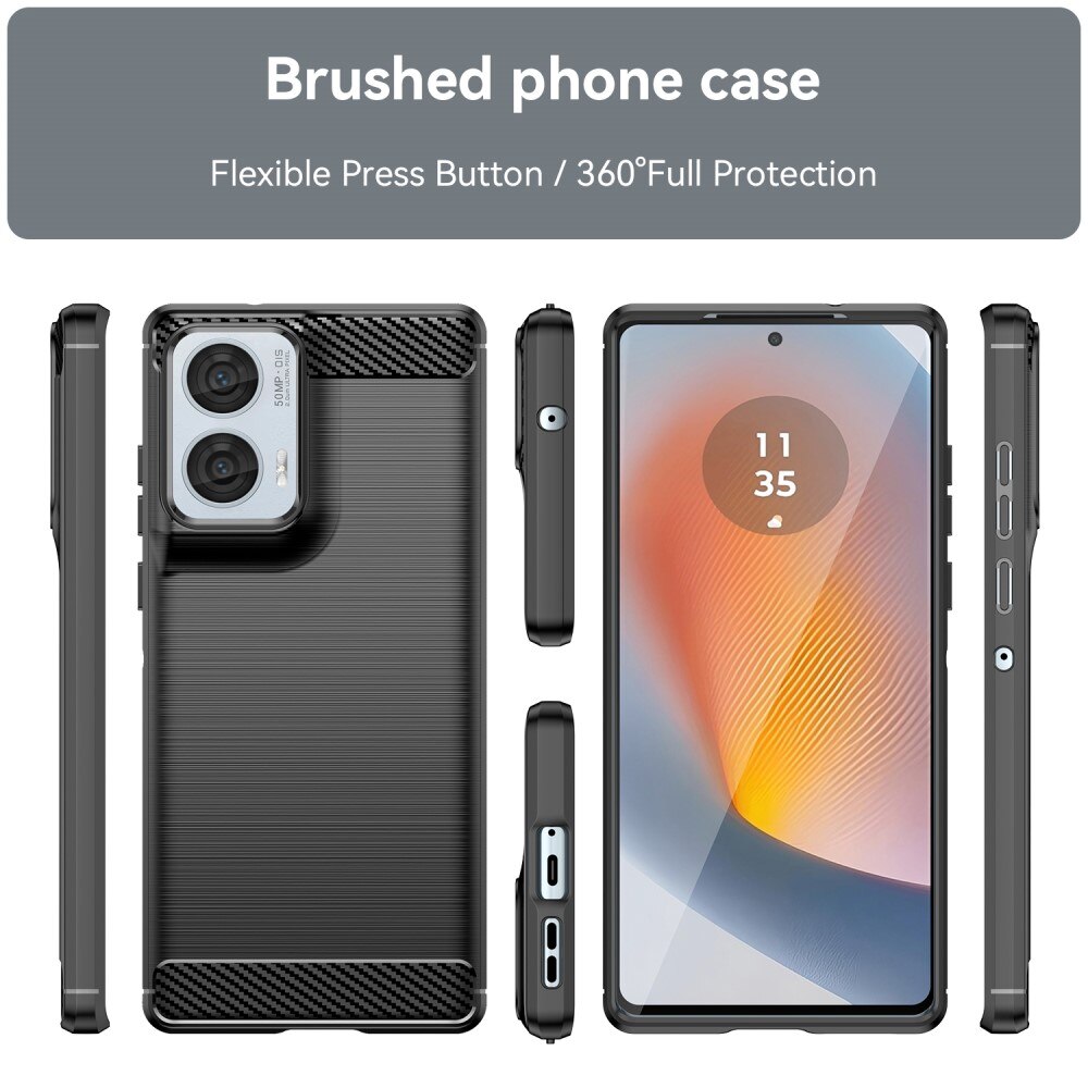 Cover TPU Brushed Motorola Moto G85 Black