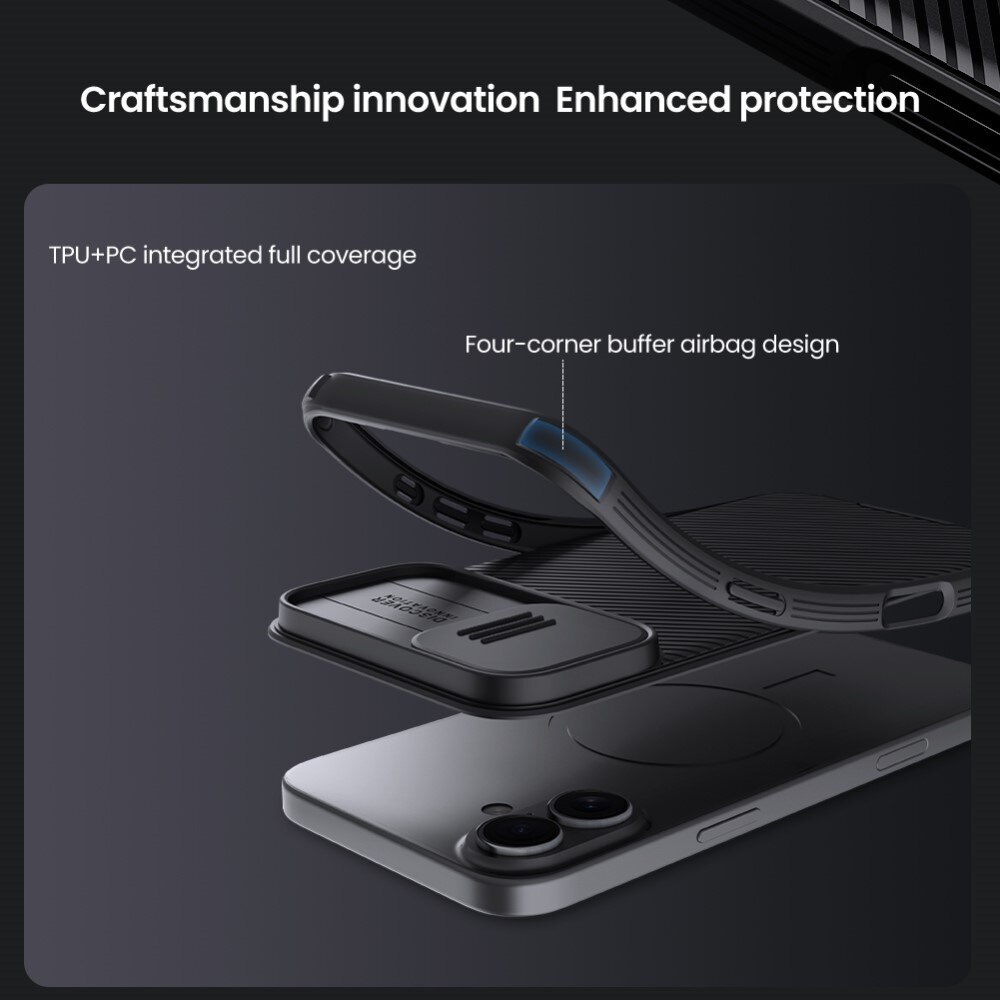 Cover CamShield MagSafe iPhone 16 nero