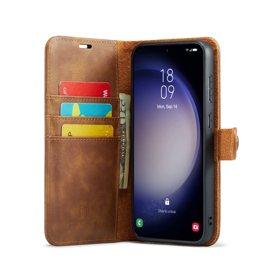 Cover portafoglio Magnet Wallet Samsung Galaxy S24 FE Cognac