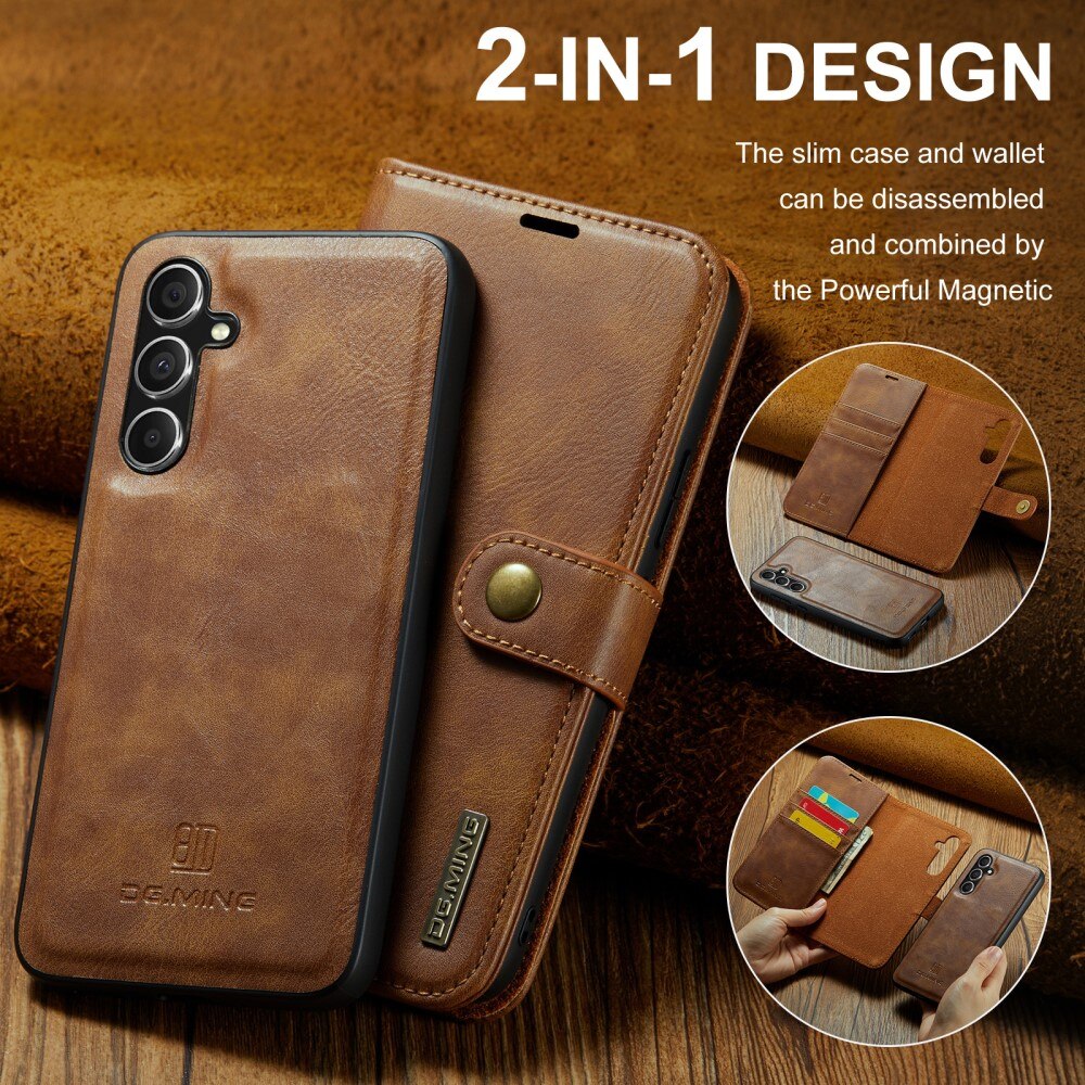 Cover portafoglio Magnet Wallet Samsung Galaxy S24 FE Cognac