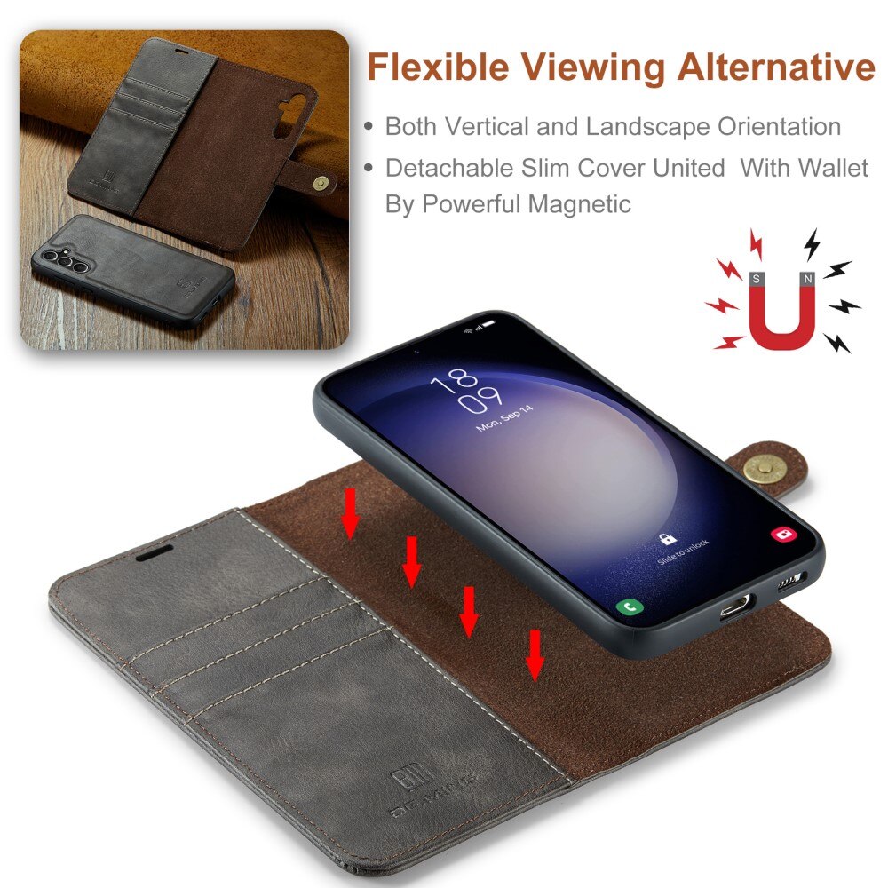 Cover portafoglio Magnet Wallet Samsung Galaxy S24 FE Brown