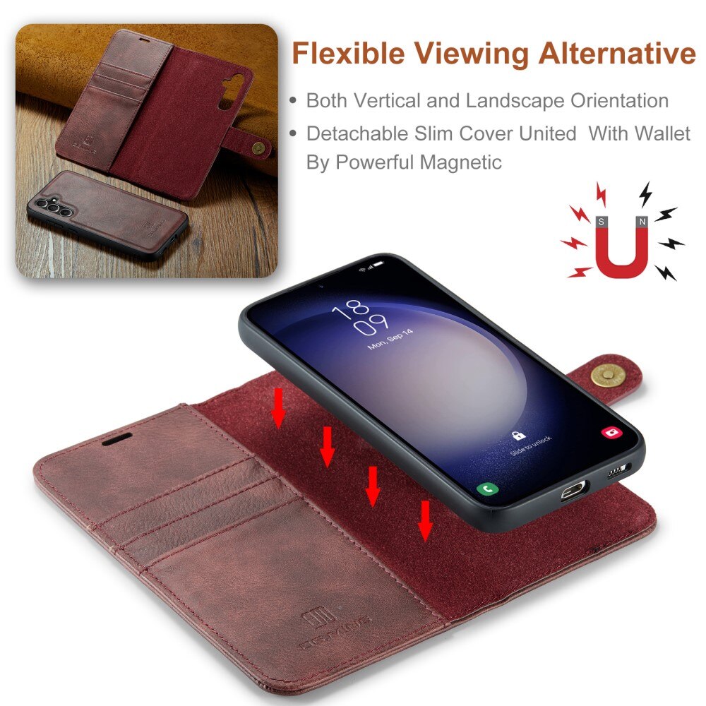 Cover portafoglio Magnet Wallet Samsung Galaxy S24 FE Red