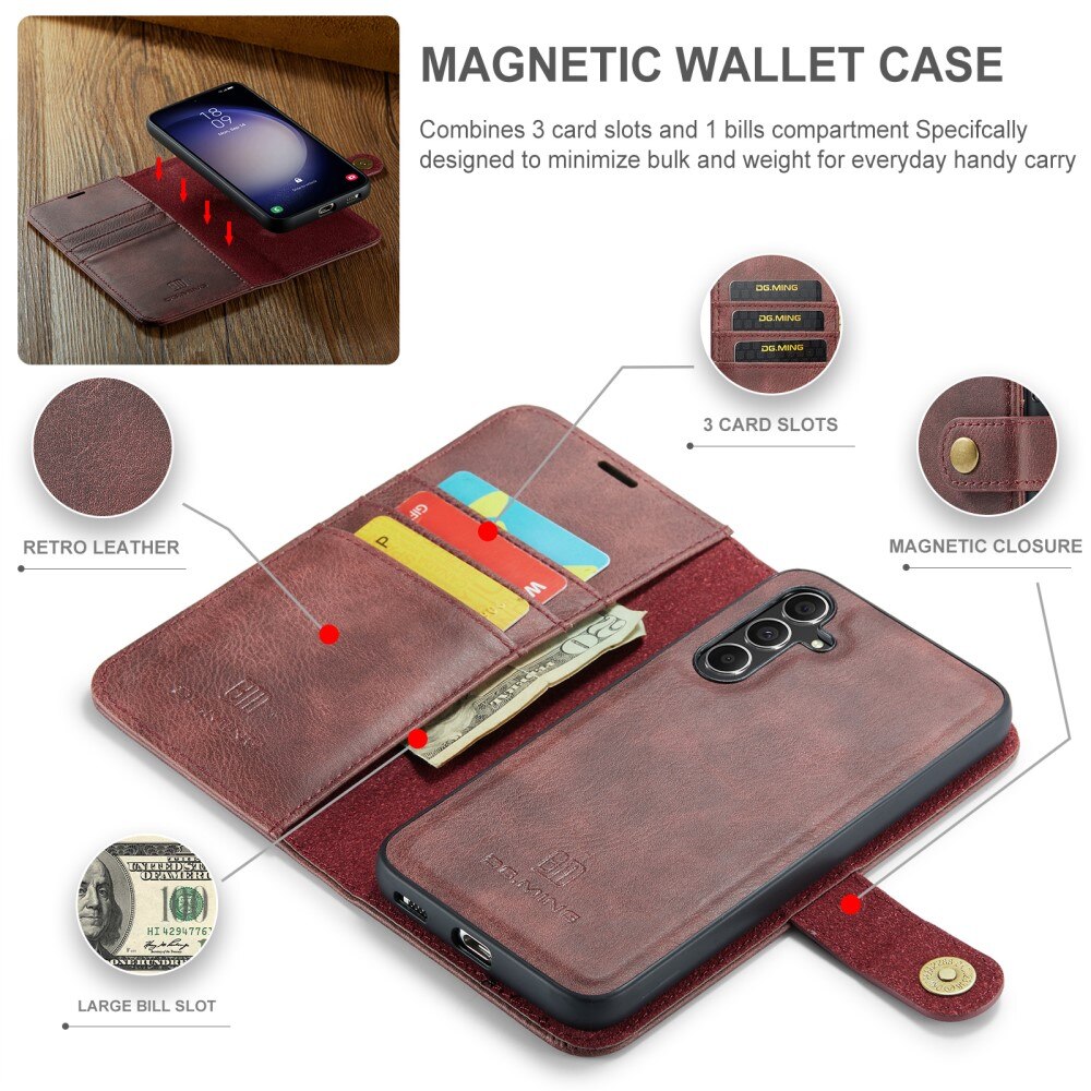 Cover portafoglio Magnet Wallet Samsung Galaxy S24 FE Red