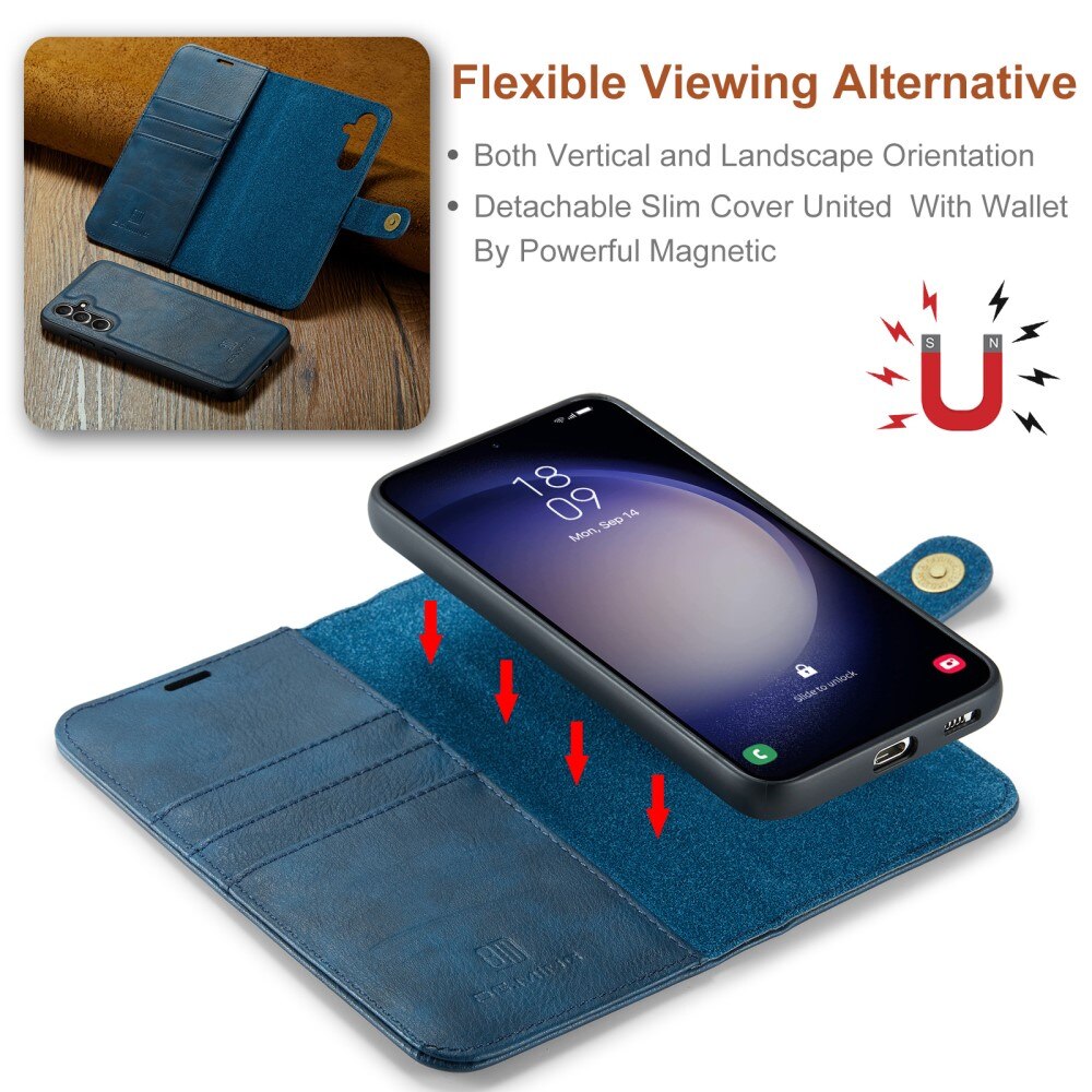 Cover portafoglio Magnet Wallet Samsung Galaxy S24 FE Blue