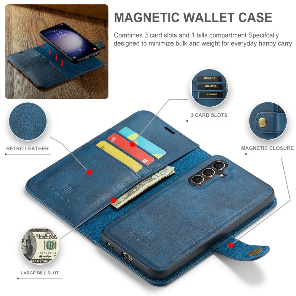 Cover portafoglio Magnet Wallet Samsung Galaxy S24 FE Blue