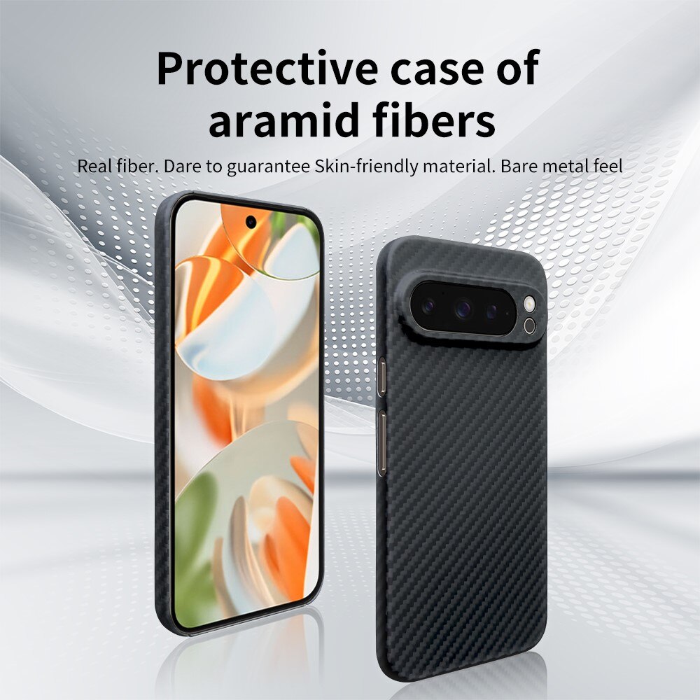 Cover sottile Fibra aramidica Google Pixel 9 Pro XL nero