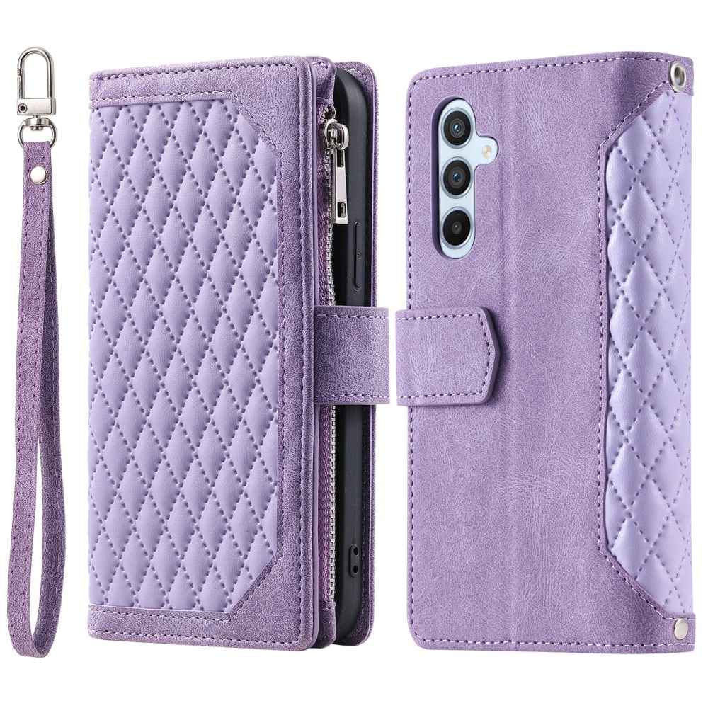 Borsa a portafoglio trapuntata Samsung Galaxy S25 Viola