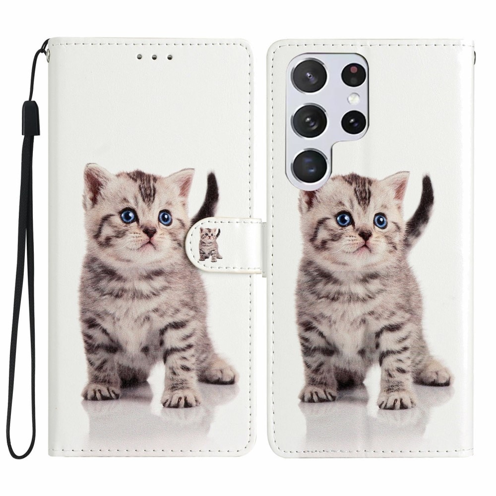 Cover portafoglio Samsung Galaxy S25 Ultra gattino