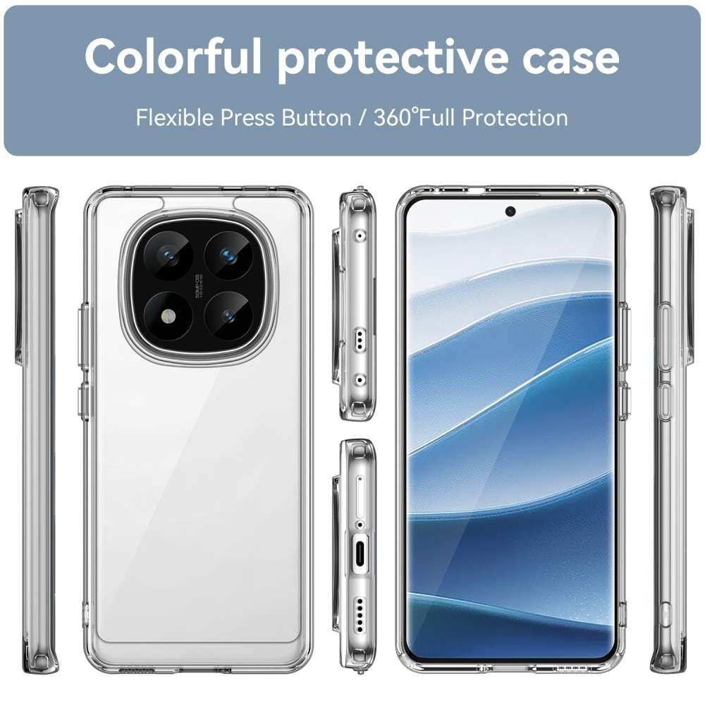 Cover ibride per Xiaomi Redmi Note 14 Pro Plus trasparente