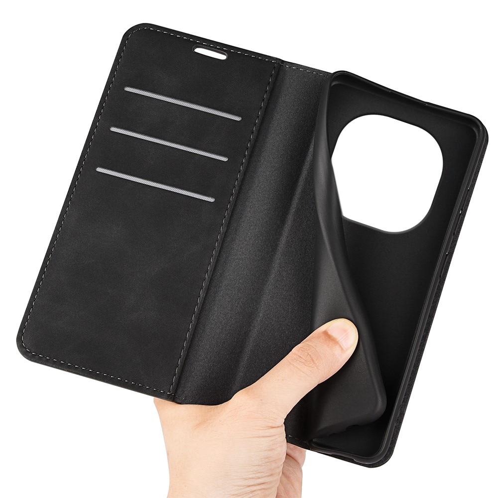 Cover portafoglio sottili Xiaomi Redmi Note 14 Pro Nero