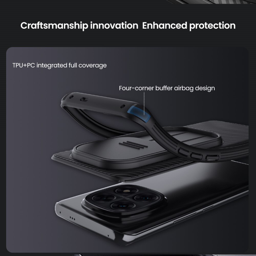 Cover CamShield Xiaomi Redmi Note 14 Pro Plus nero