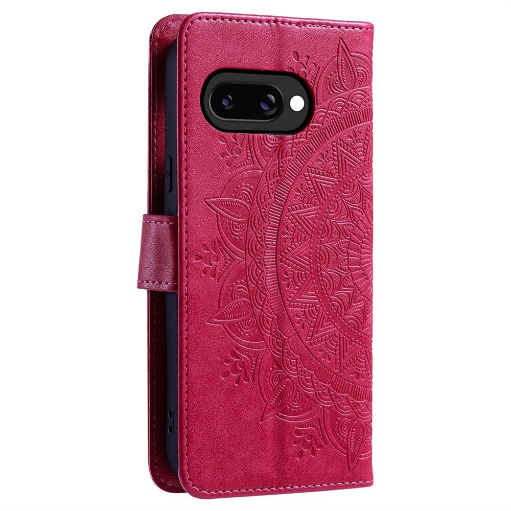 Custodia in pelle Mandala Google Pixel 9a Cerise