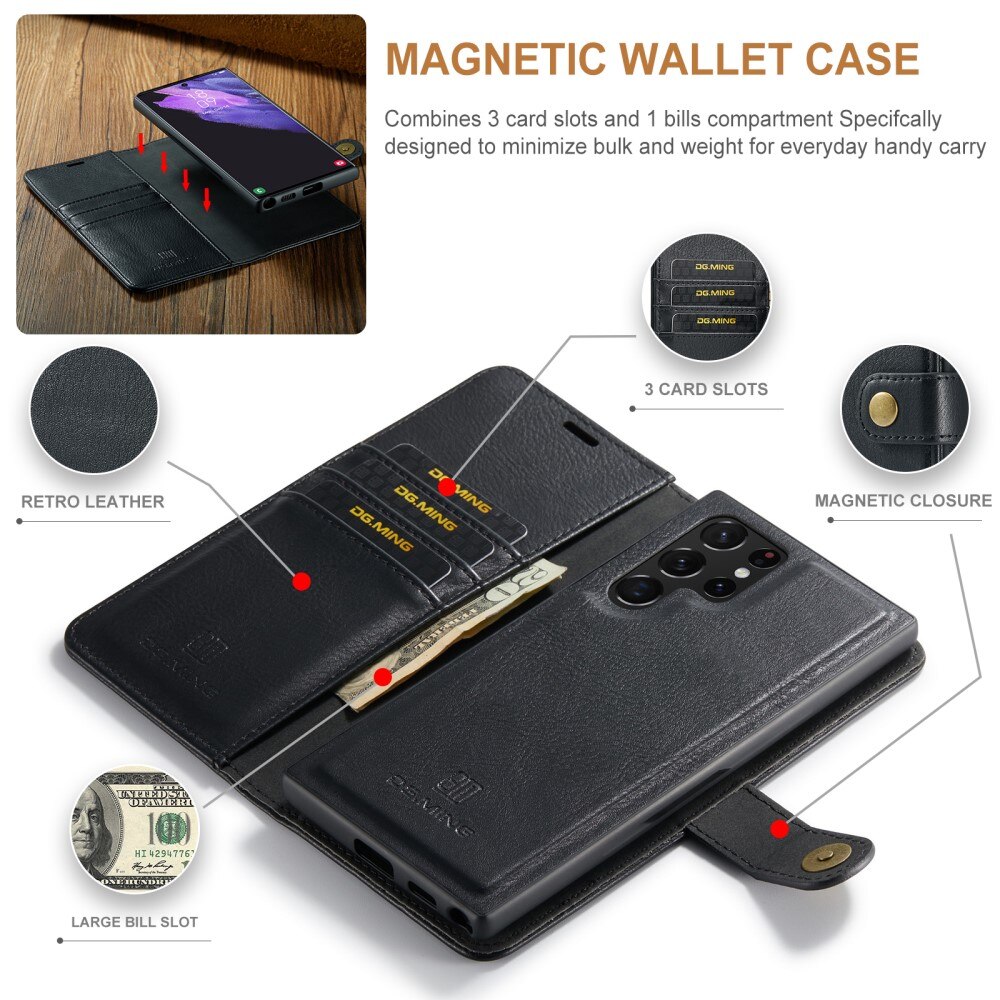 Cover portafoglio Magnet Wallet Samsung Galaxy S25 Ultra Black