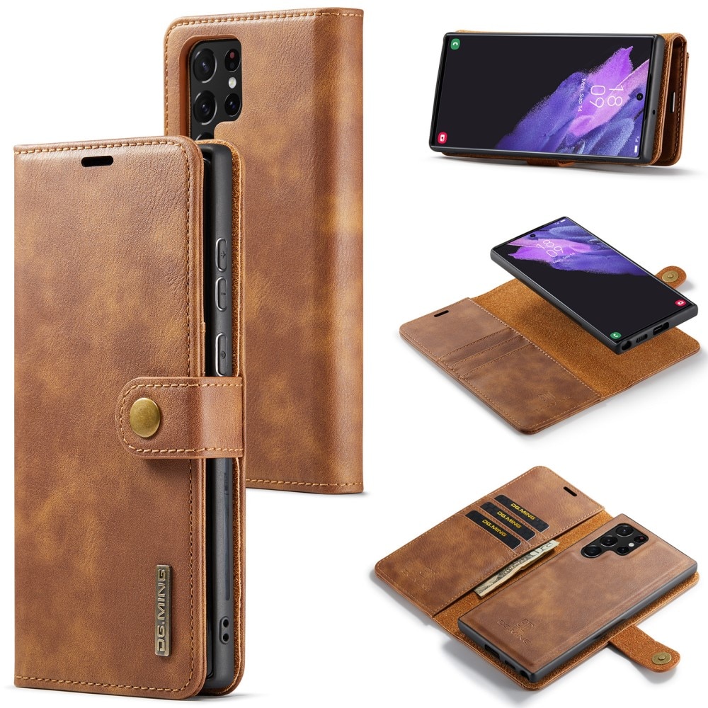 Cover portafoglio Magnet Wallet Samsung Galaxy S25 Ultra Cognac