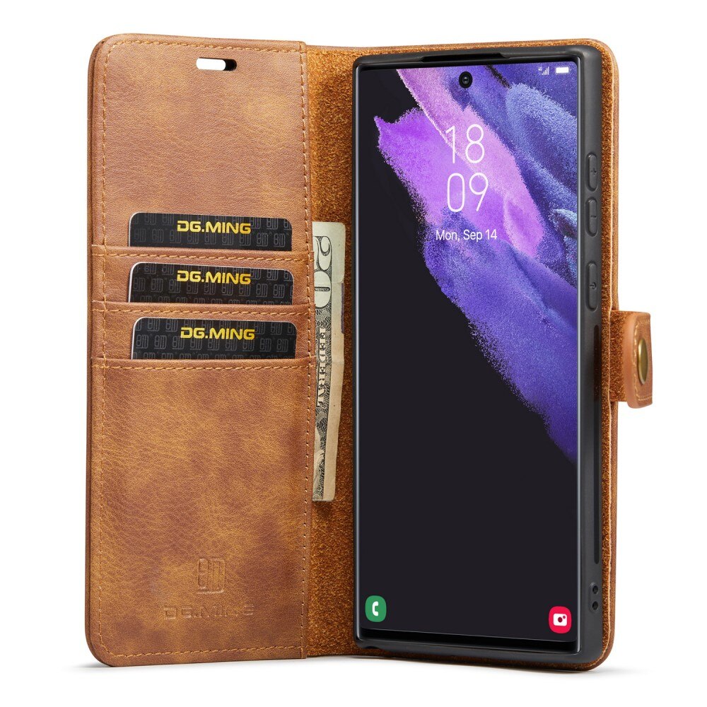 Cover portafoglio Magnet Wallet Samsung Galaxy S25 Ultra Cognac