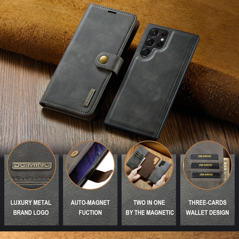 Cover portafoglio Magnet Wallet Samsung Galaxy S25 Ultra Brown