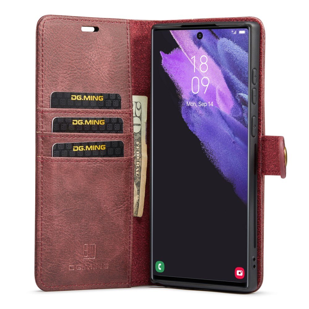 Cover portafoglio Magnet Wallet Samsung Galaxy S25 Ultra Red