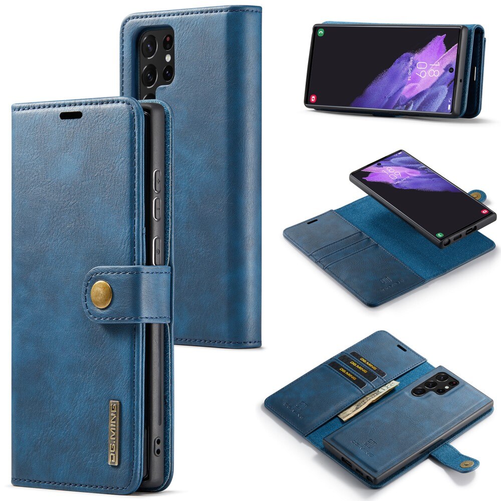 Cover portafoglio Magnet Wallet Samsung Galaxy S25 Ultra Blue