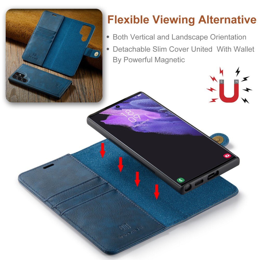 Cover portafoglio Magnet Wallet Samsung Galaxy S25 Ultra Blue