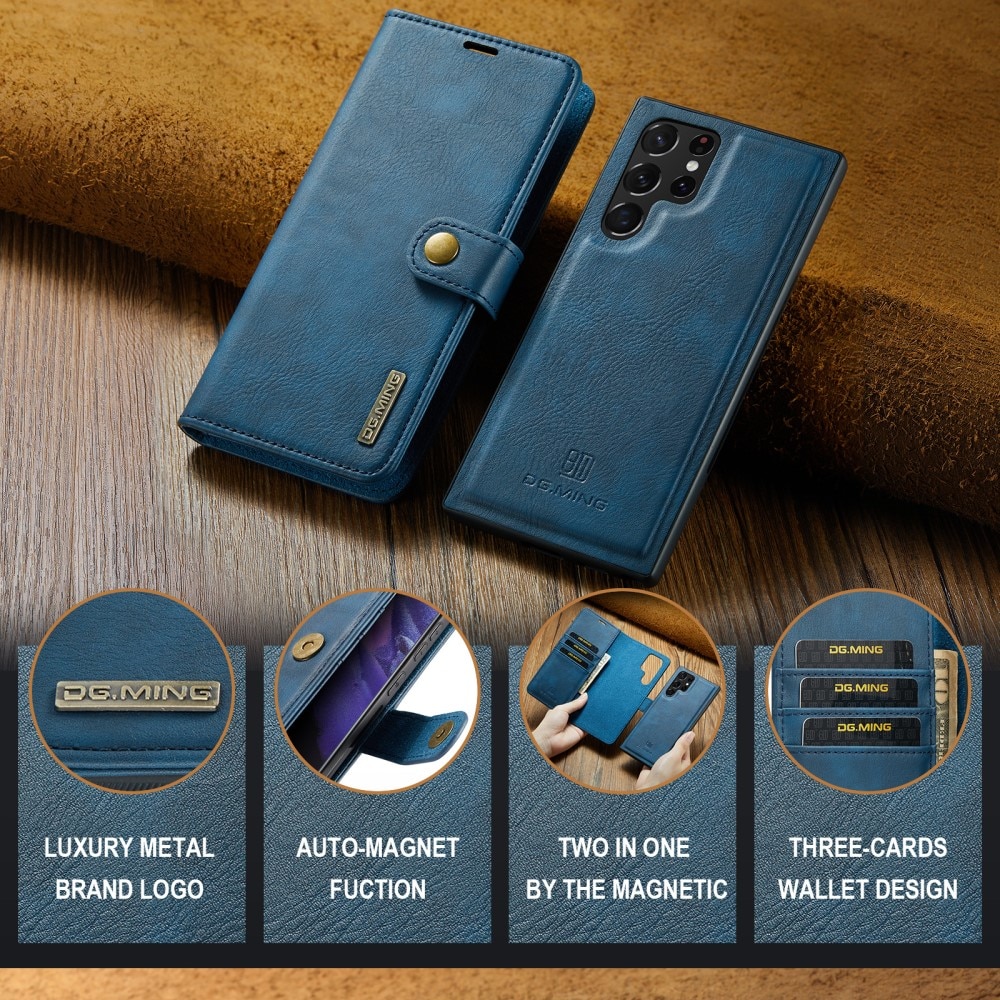 Cover portafoglio Magnet Wallet Samsung Galaxy S25 Ultra Blue