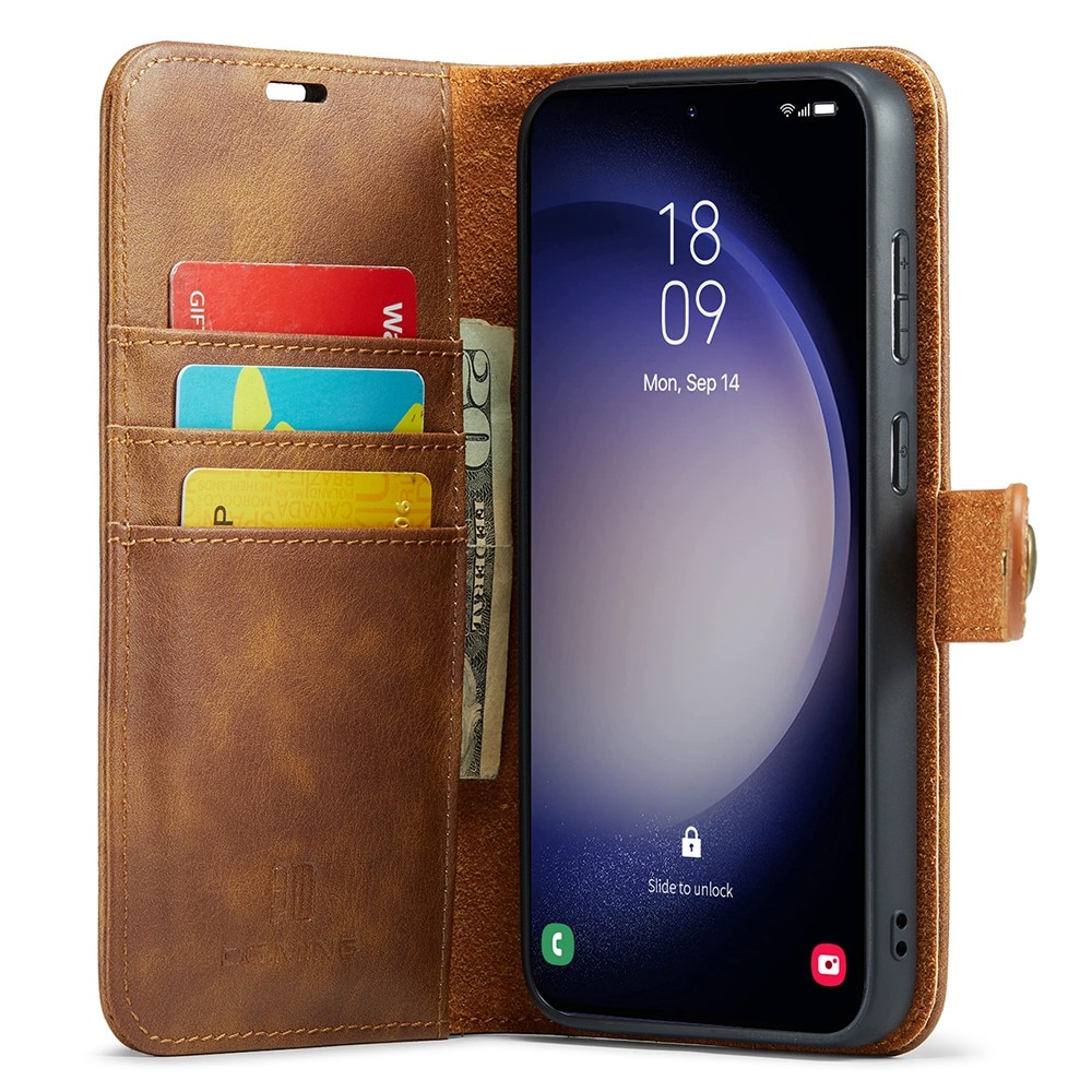 Cover portafoglio Magnet Wallet Samsung Galaxy S25 Cognac