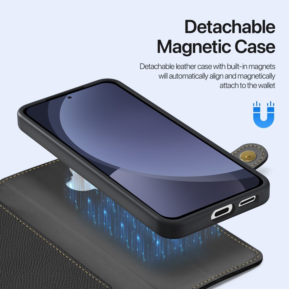 Lawa Series Magnetic Wallet Case Samsung Galaxy S25 Black