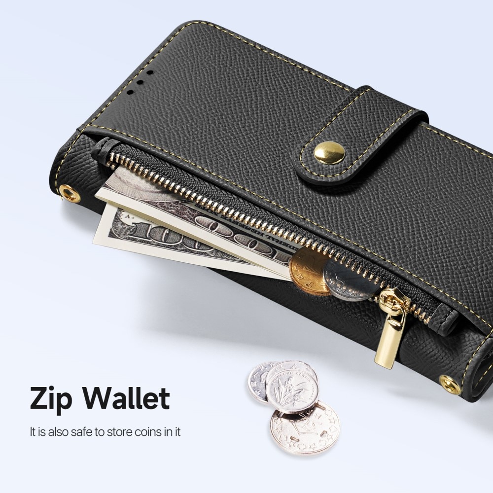 Lawa Series Magnetic Wallet Case Samsung Galaxy S25 Black