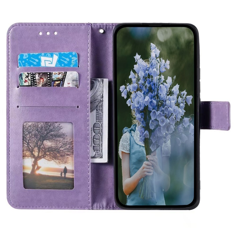 Custodia in pelle Mandala Samsung Galaxy A36 viola