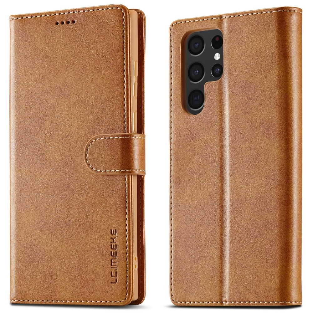 Custodie a portafoglio Samsung Galaxy S25 Ultra cognac