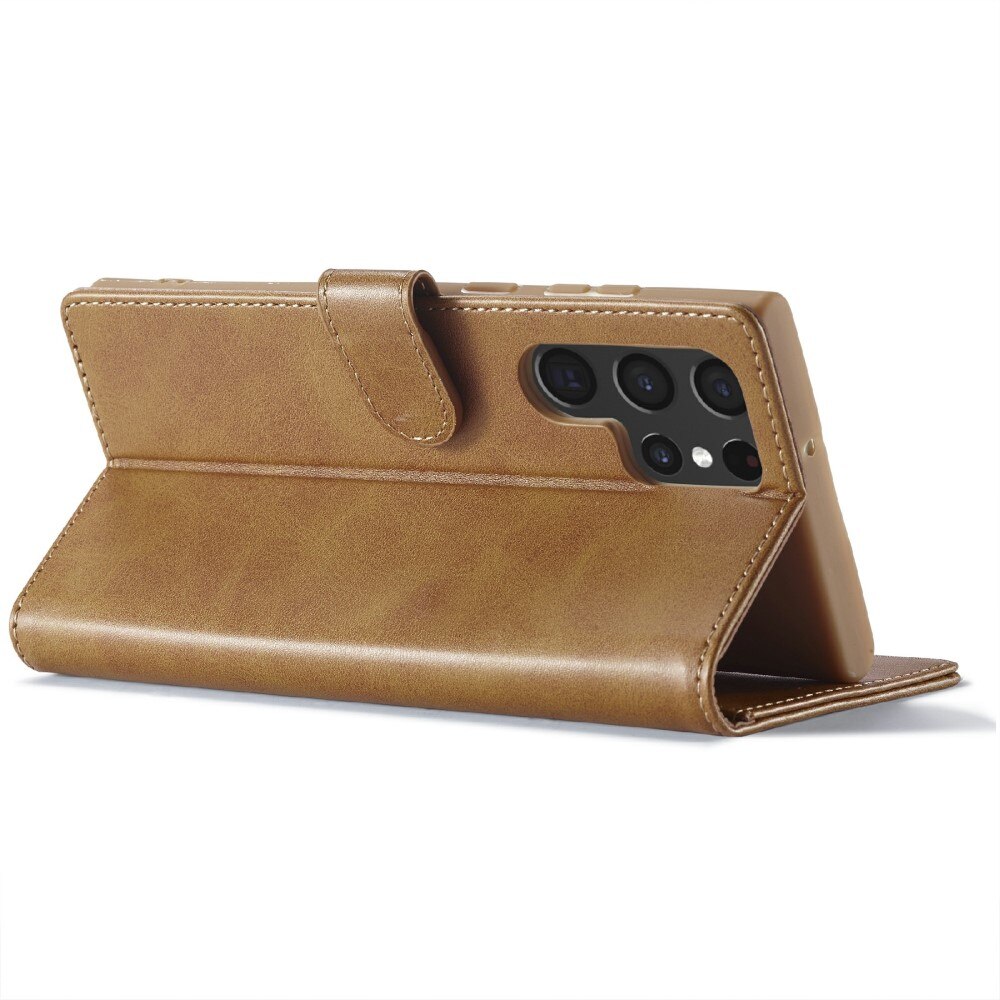 Custodie a portafoglio Samsung Galaxy S25 Ultra cognac