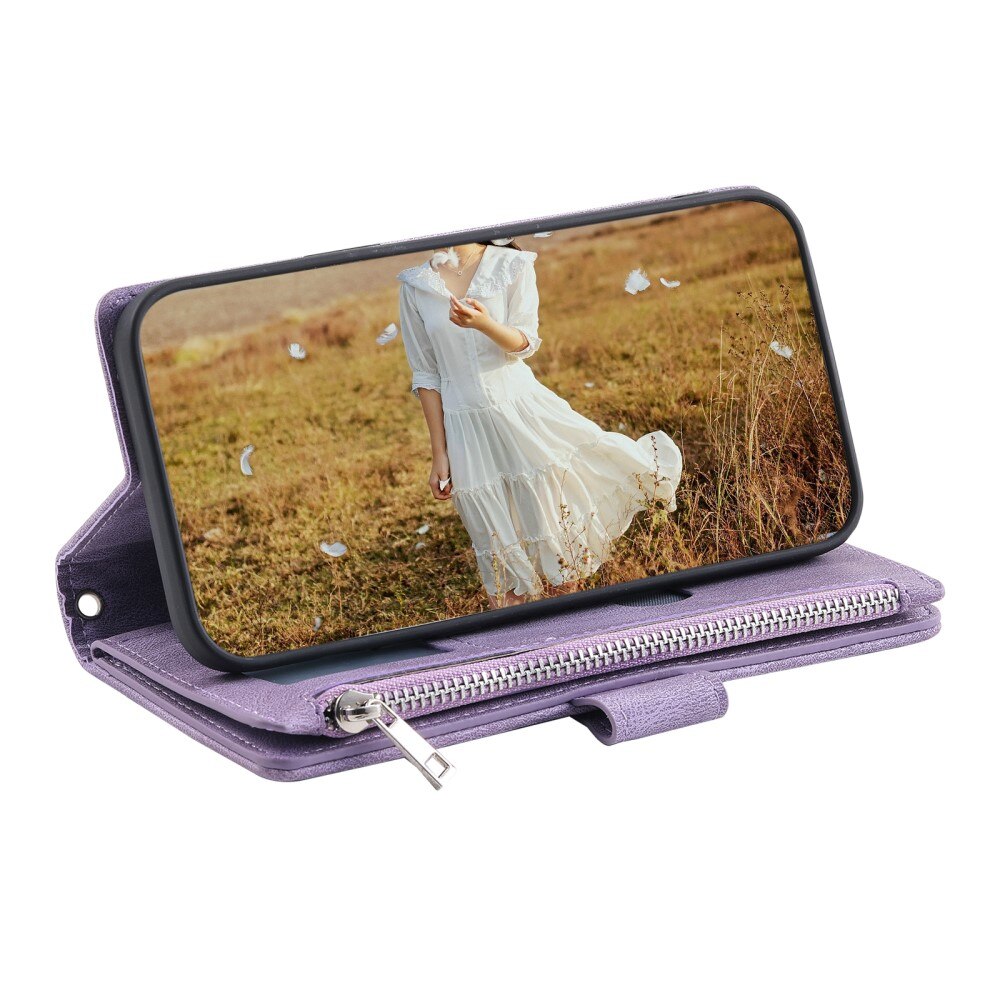 Borsa a portafoglio trapuntata Samsung Galaxy A56 Viola
