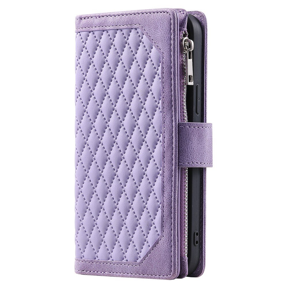 Borsa a portafoglio trapuntata Samsung Galaxy A56 Viola