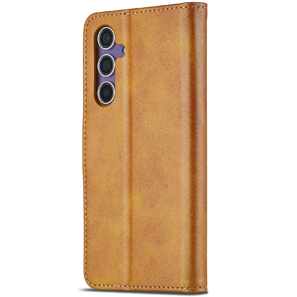 Custodie a portafoglio Samsung Galaxy S25 cognac