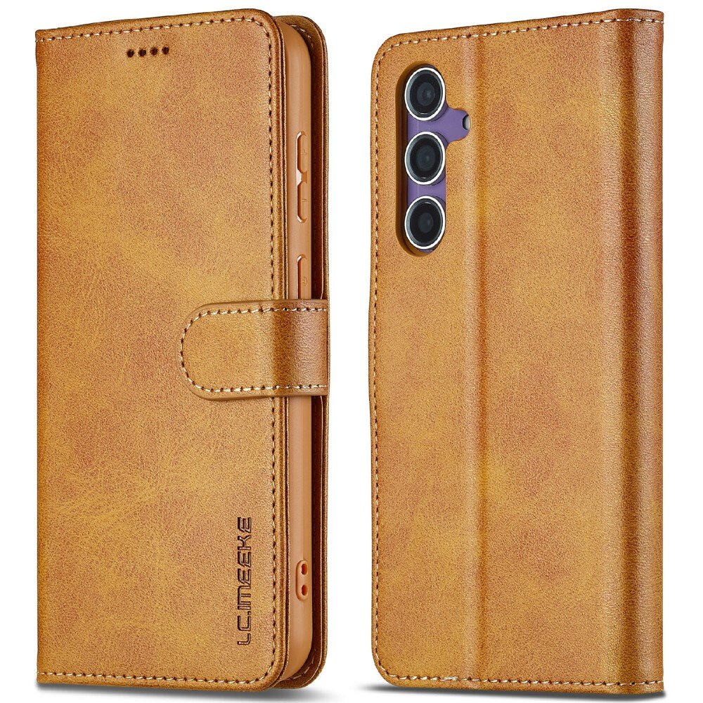 Custodie a portafoglio Samsung Galaxy S25 cognac