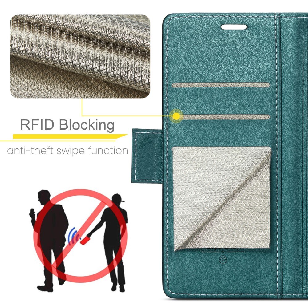 Custodie a portafoglio sottili anti-RFID Samsung Galaxy S25 Verde