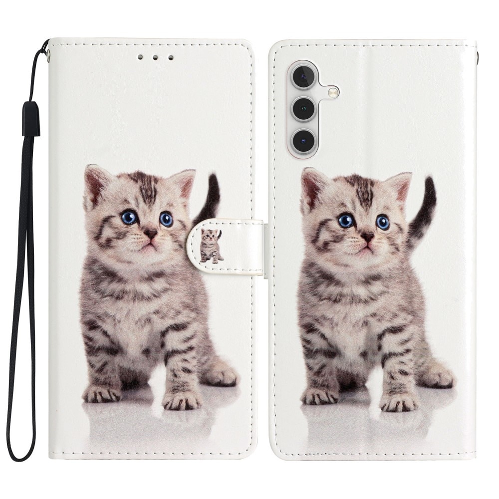 Cover portafoglio Samsung Galaxy A56 gattino