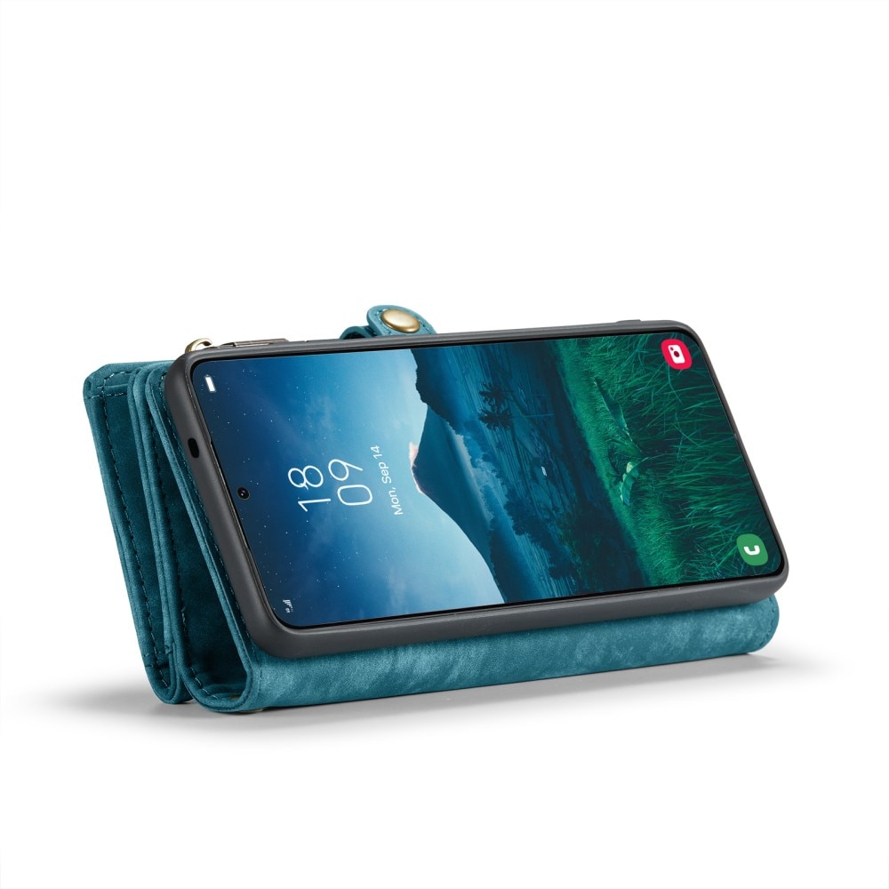 Cover portafoglio Multi-Slot Samsung Galaxy S25 Plus blu