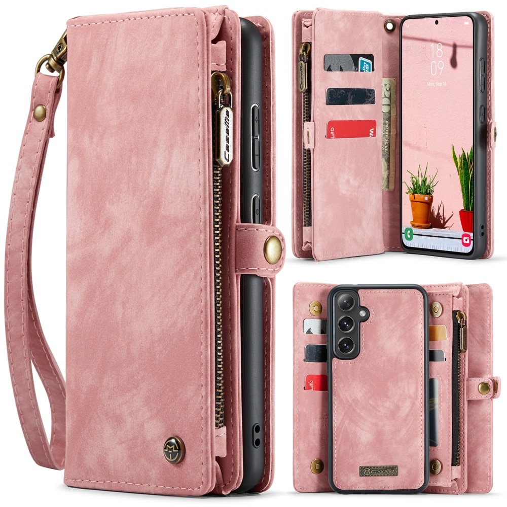 Cover portafoglio Multi-Slot Samsung Galaxy S25 Plus Rosa