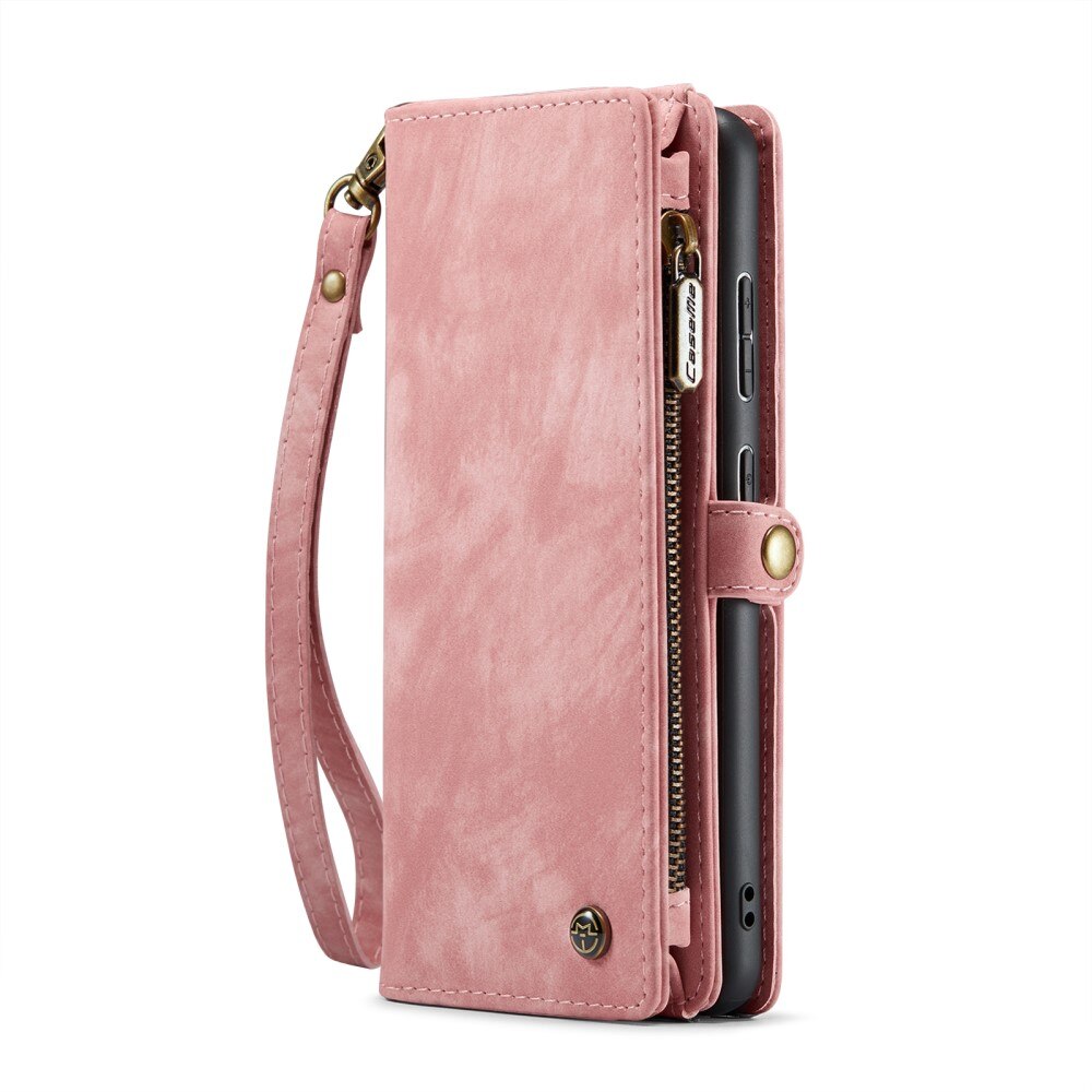 Cover portafoglio Multi-Slot Samsung Galaxy S25 Plus rosa